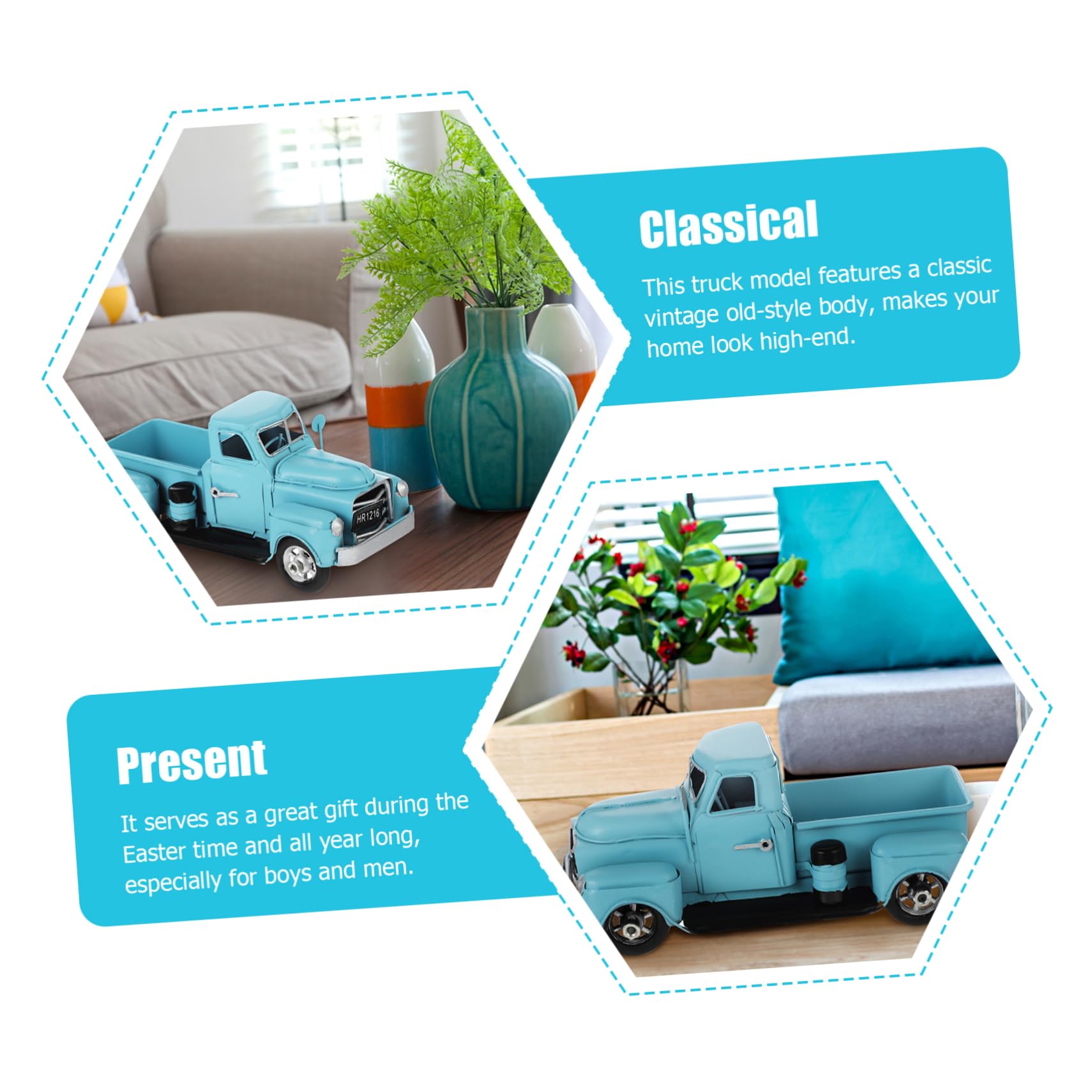 Amazon.co.jp: DOITOOL ビンテージアイアンピックアップトラックモデル